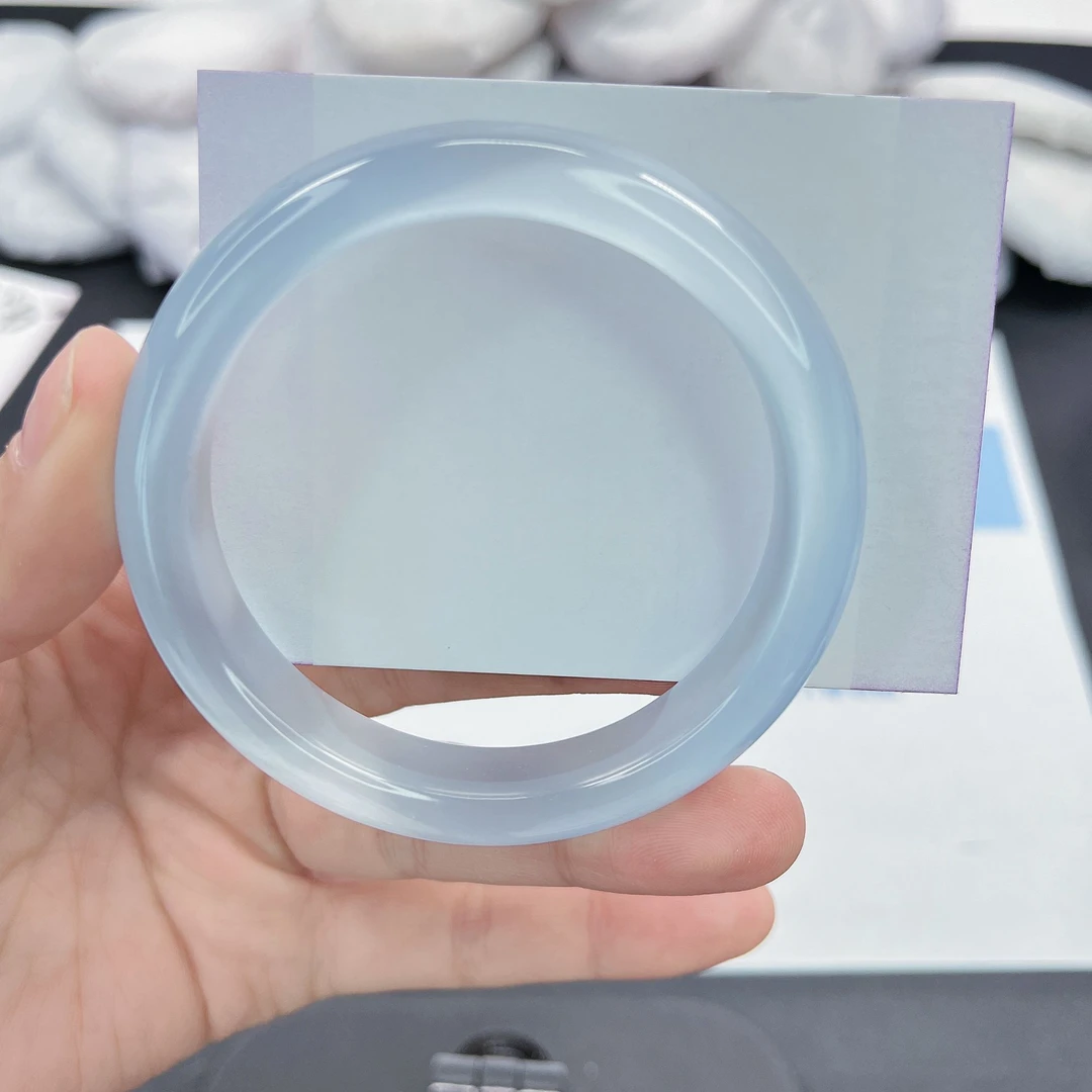 手镯【高货冰冰蓝】时尚显白 52圈口