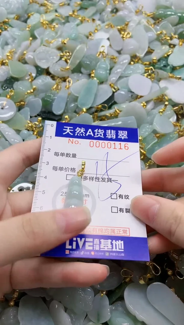 颈饰未镶嵌翡翠天然A货翡翠