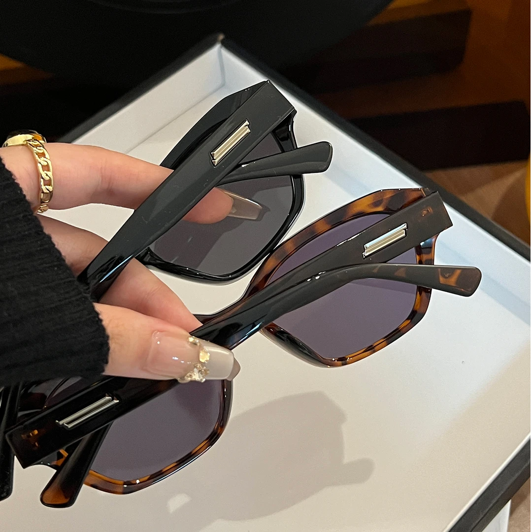 大框墨镜高清偏光镜片高级感新款大脸显瘦太阳镜防紫外线眼镜