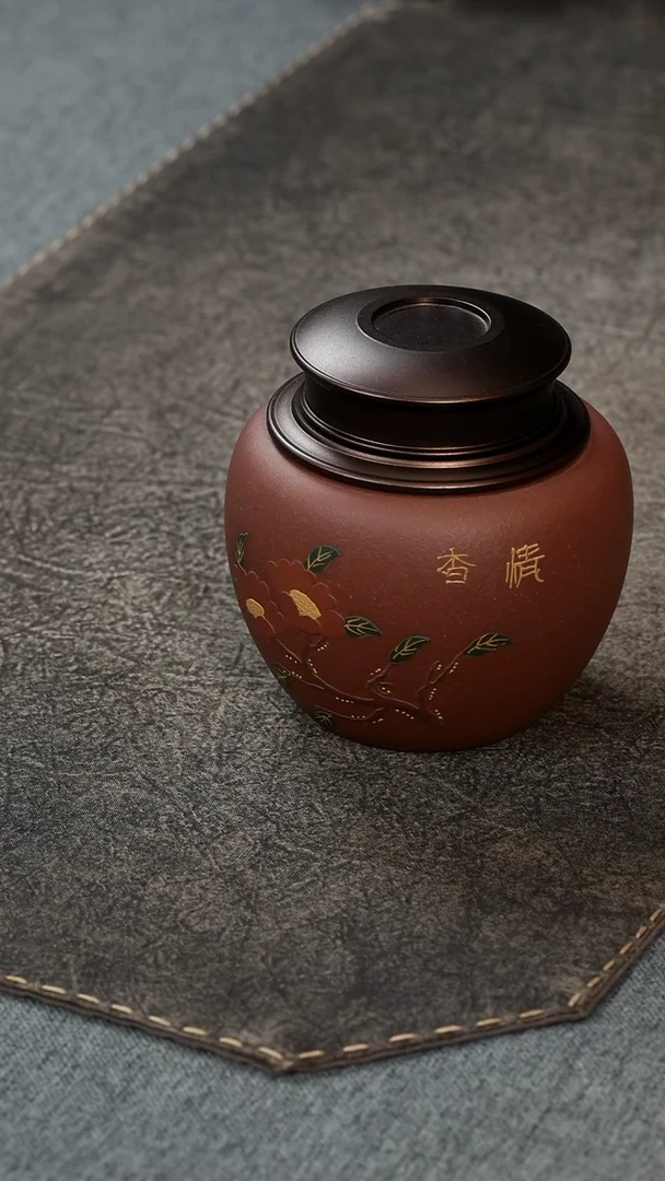 【闪购商品】紫砂茶宠香情锡盖茶叶罐