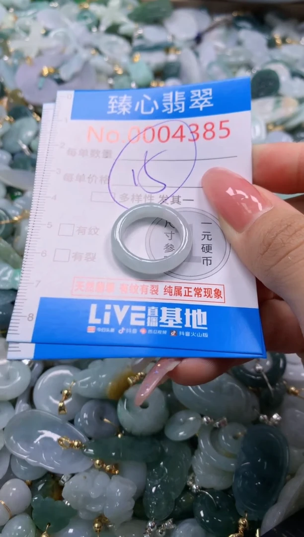 翡翠未镶嵌颈饰4385