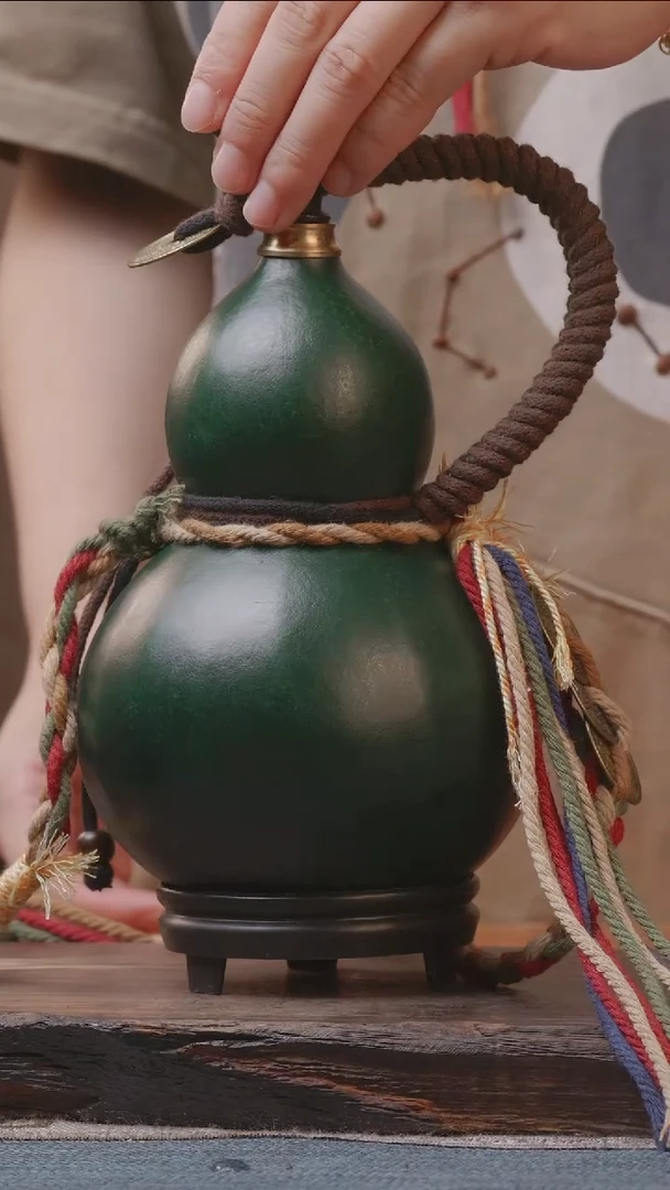 1397号精品大漆葫芦防腐防渗装水茶酒