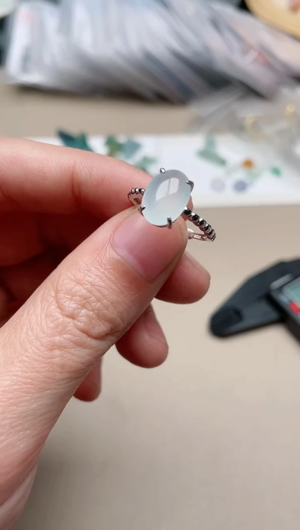 【闪购商品】翡翠戒指银S925镶嵌1000000013