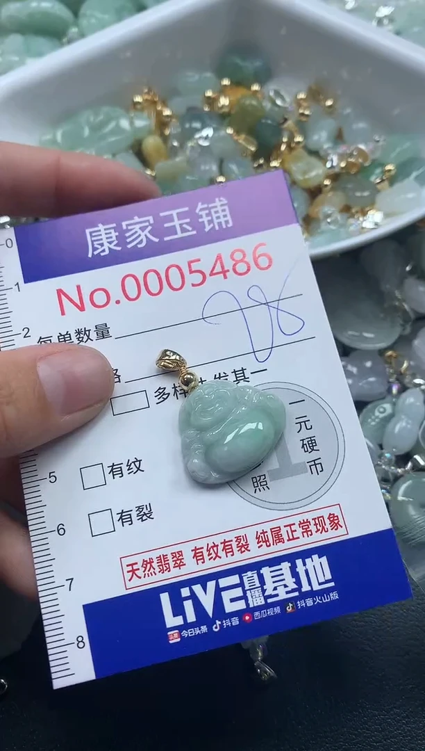 吊坠(不含链)未镶嵌翡翠5486