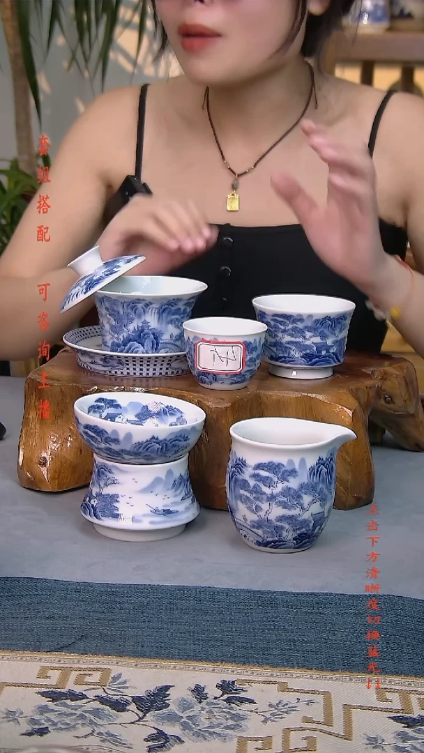 简装家用款8件套 白瓷陶瓷茶具
