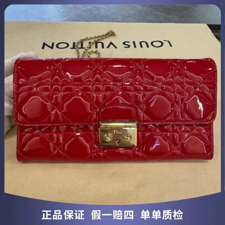 95新 DIOR/迪奥 迪奥/Dior 漆皮链条包 56020