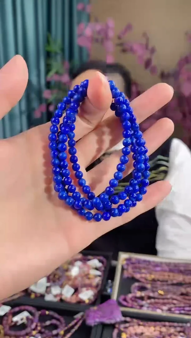 【闪购商品】青金石手串未镶嵌148多样性发其一