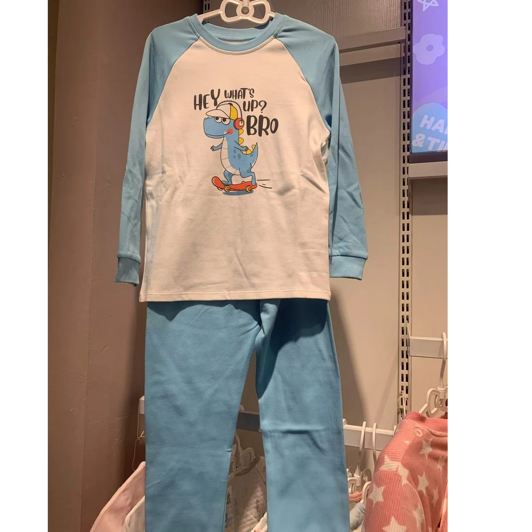 儿童春秋保暖家居服舒绒内衣套TY233504