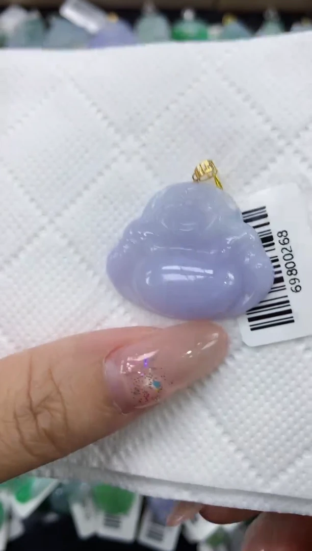 颈饰18K金镶嵌翡翠1111111111