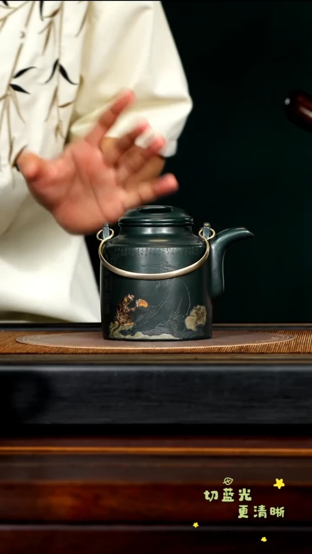 茶壶紫砂宜兴紫砂GHR 绿泥 洋桶