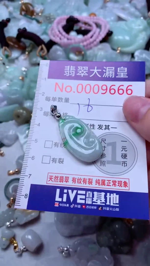 吊坠(不含链)未镶嵌翡翠9666