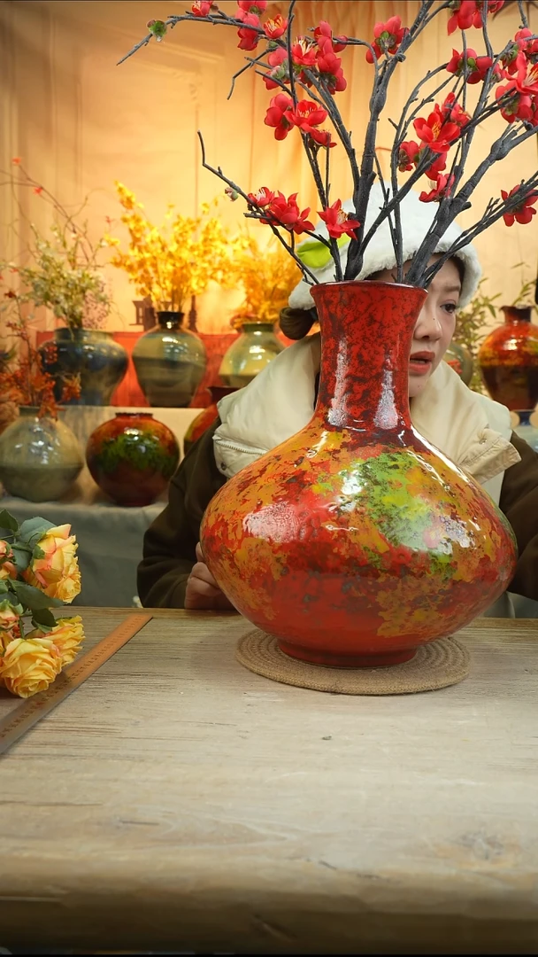 高23口11高温陶瓷花瓶