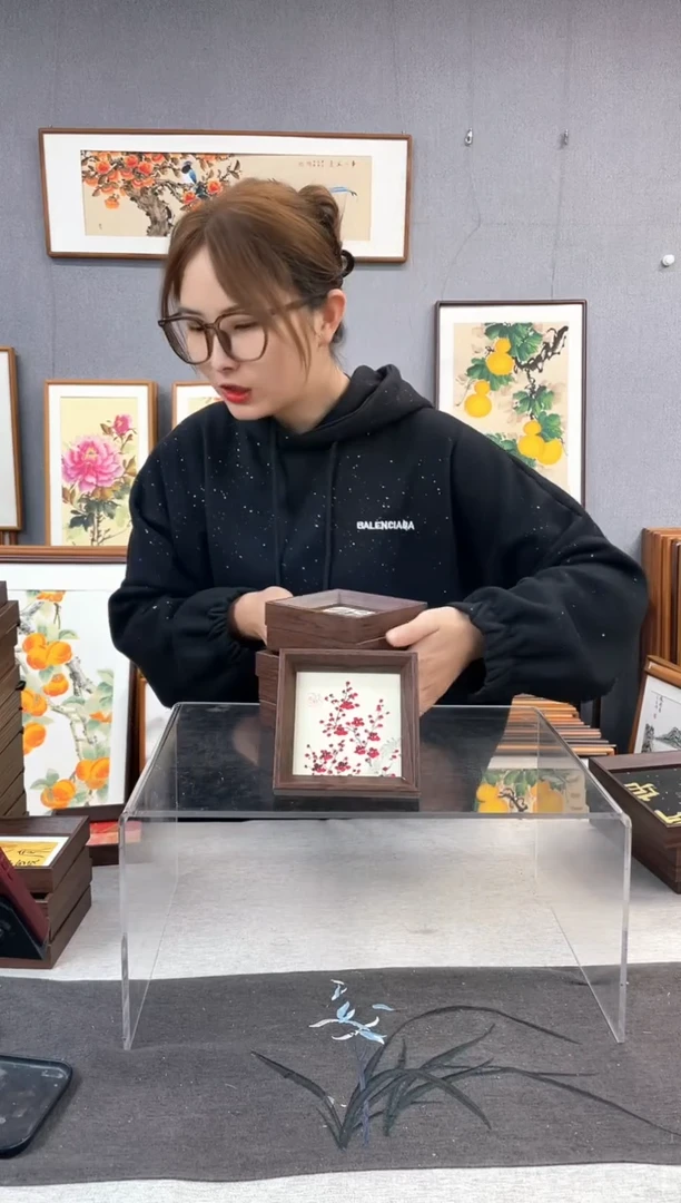 【闪购商品】国画5寸-小摆台作品-梅花