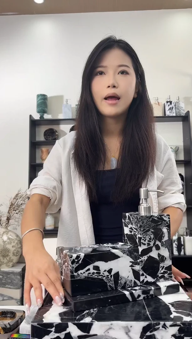 石材宝格丽黑浴室套组184+183+041