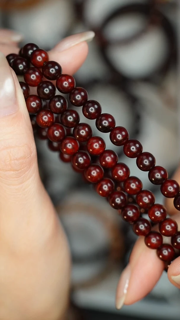 其他小叶紫檀小叶紫檀鱼鳞底带星6*108颗