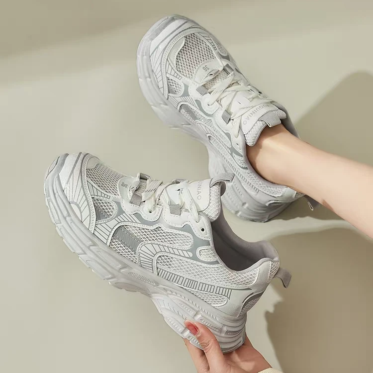 078厚底透网老爹鞋时尚休闲运动女鞋