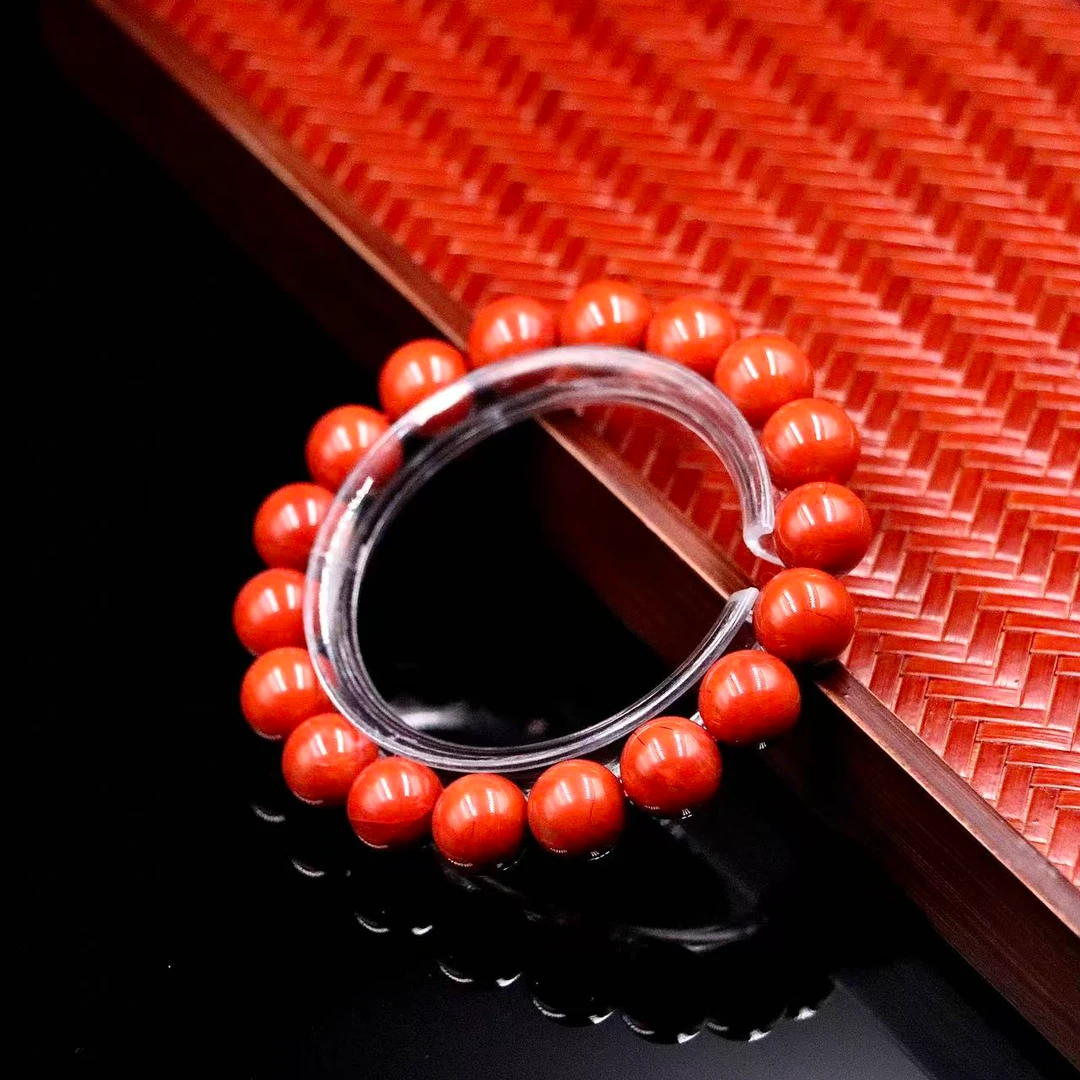 高阶天然川料满肉南红玛瑙手串H9880-尺寸可选-多样性发一