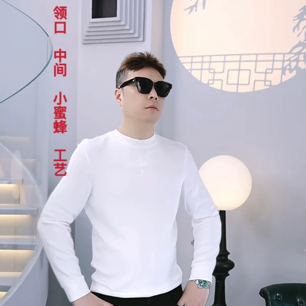 ZUNPIN-法国 奢品 CD小蜜蜂 秋冬A级山羊绒打底衫长袖卫衣  66283