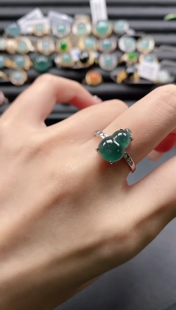 【闪购商品】翡翠戒指银S925镶嵌1111-