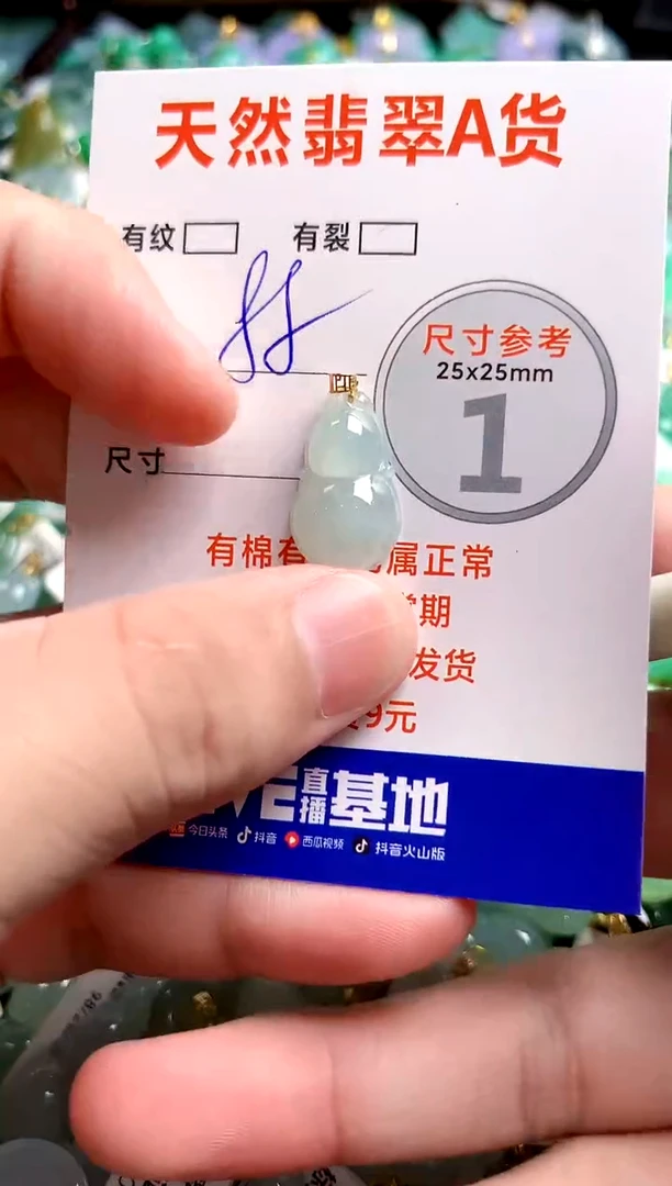 翡翠18K金镶嵌颈饰14007428