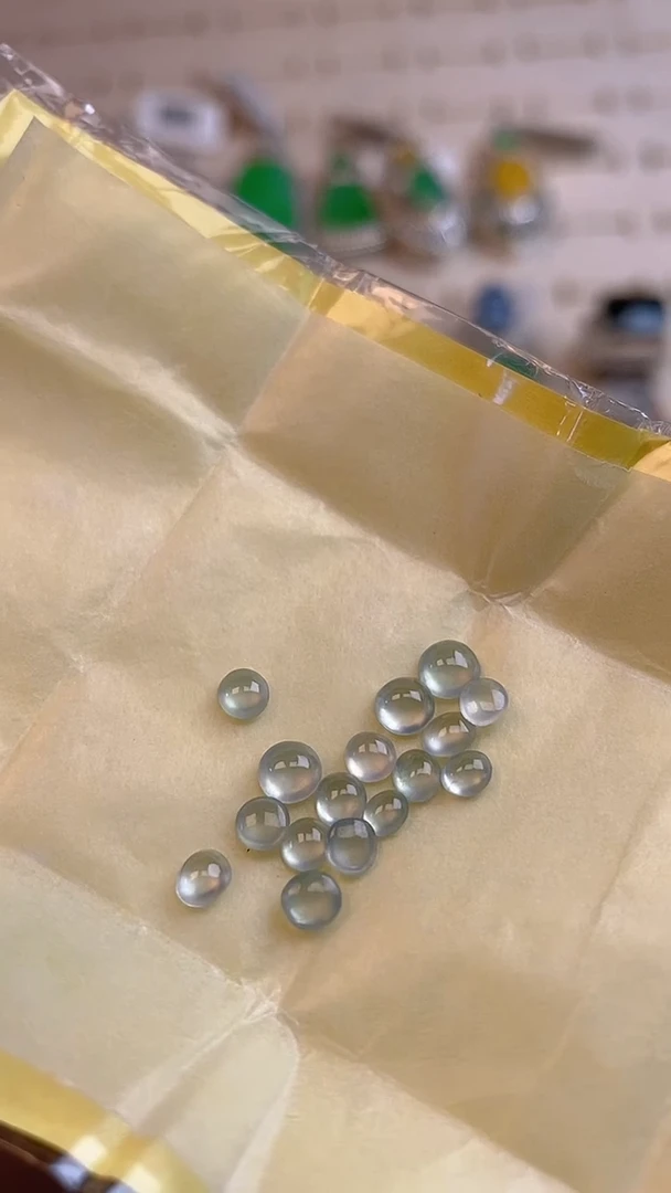 【闪购商品】翡翠耳饰未镶嵌天然A货翡翠 142