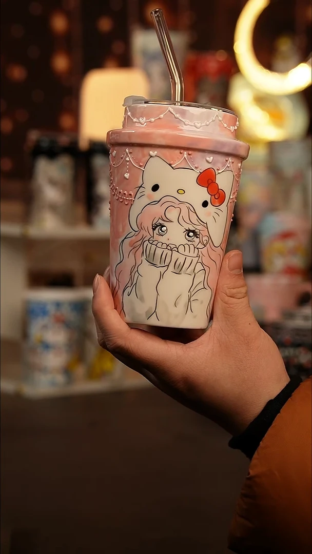 （玉泥）景德镇手工手绘文创陶瓷杯