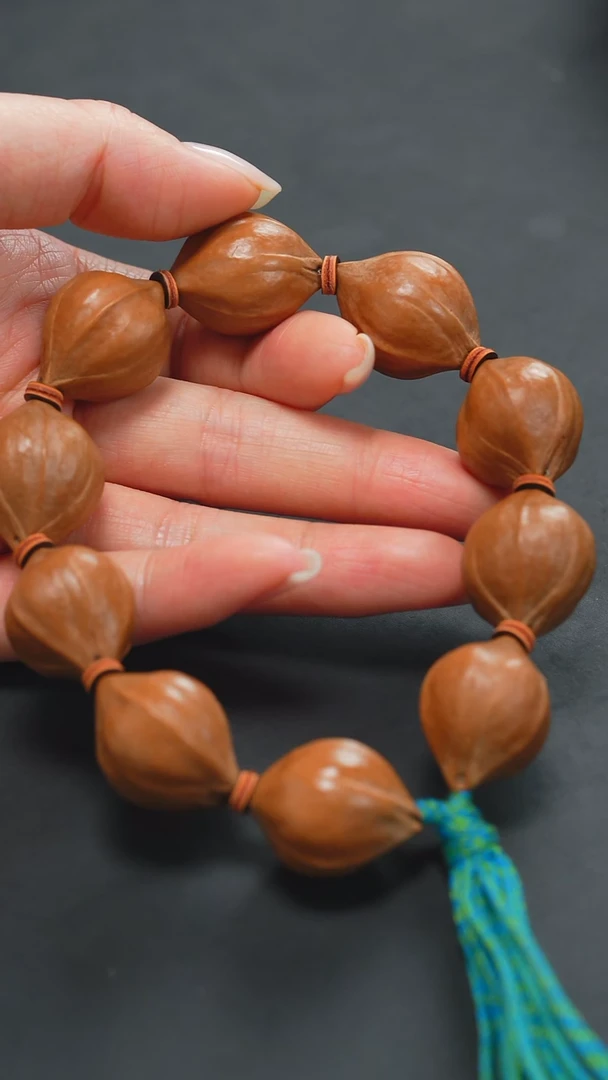 橄榄核手串2.1水晶核素串