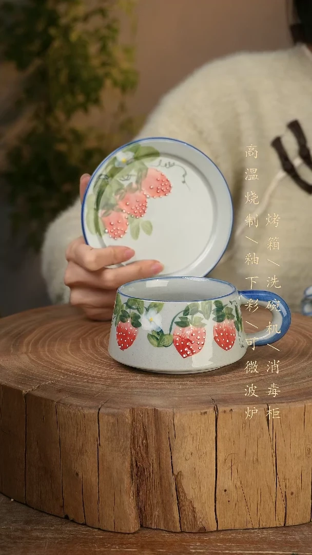 碗瓷景德镇手工手绘高温瓷釉下彩