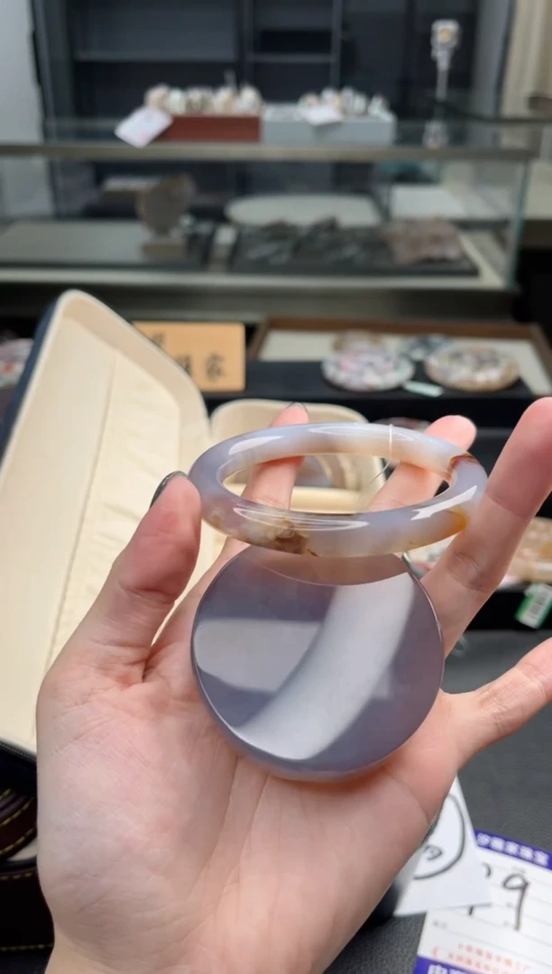 石英质玉手镯未镶嵌60圈口（赠送镯心）6421602