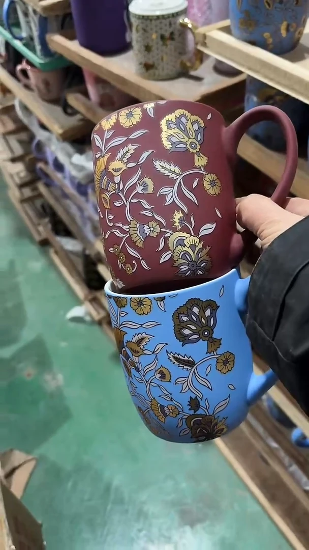 陶瓷手柄款家湖高温陶瓷杯 微瑕