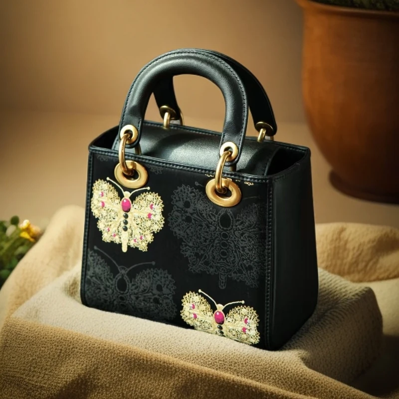 【包包拍单链接】非遗名家宋锦，苏绣，经典百搭国风手工高级时尚轻奢