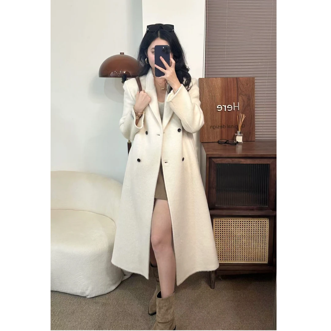 《素里》新款苏丽大衣气质正肩西装款外套款秋冬优雅戗驳领大衣