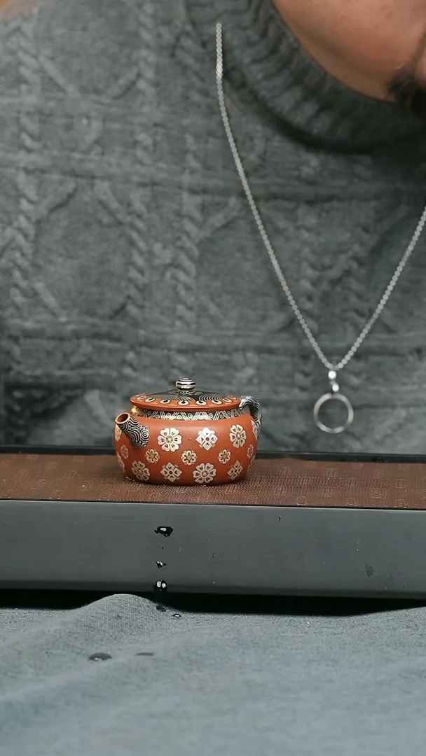 【闪购商品】紫砂茶壶五堂 老花桑扁