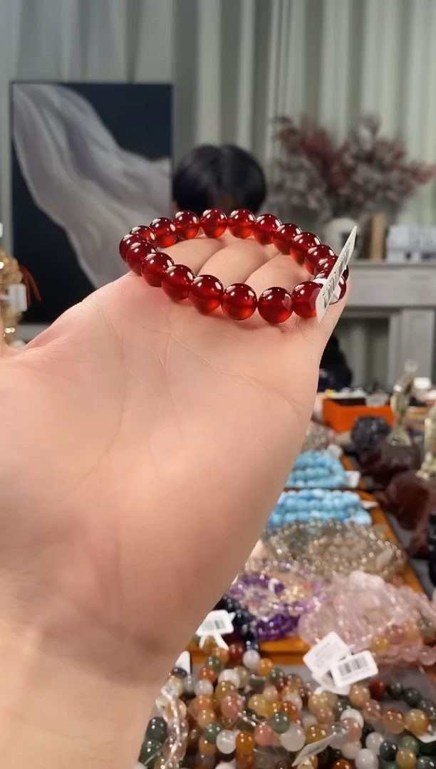 未镶嵌手链石榴石石榴石