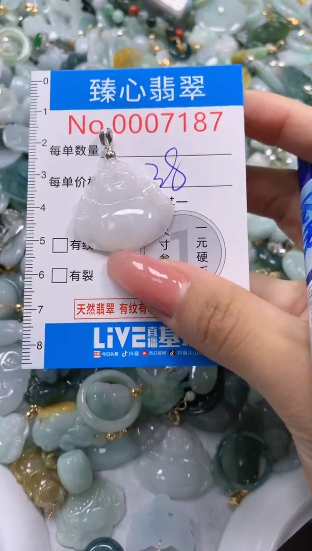 翡翠未镶嵌颈饰7187