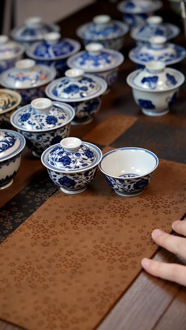 牡丹盖碗＋杯1111111