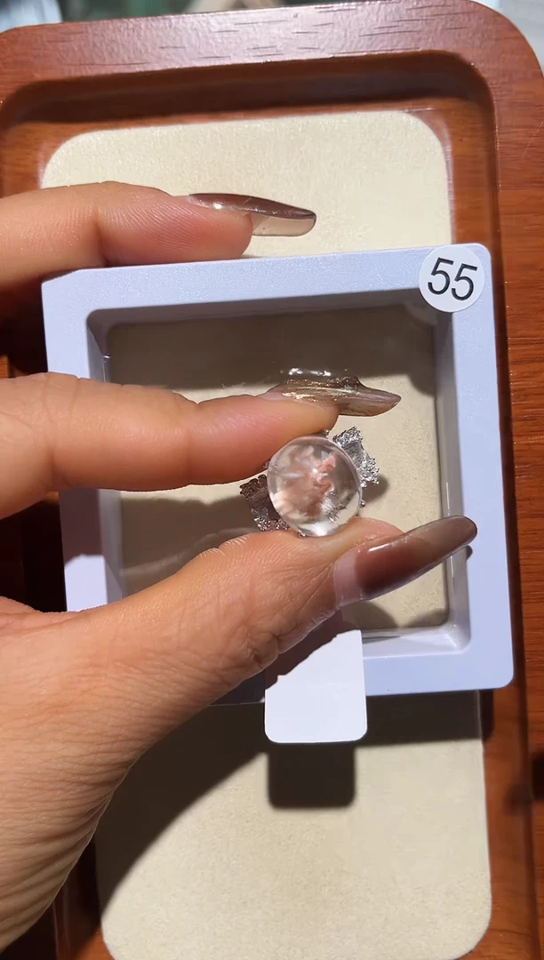 银S925镶嵌戒指水晶好**伴定制