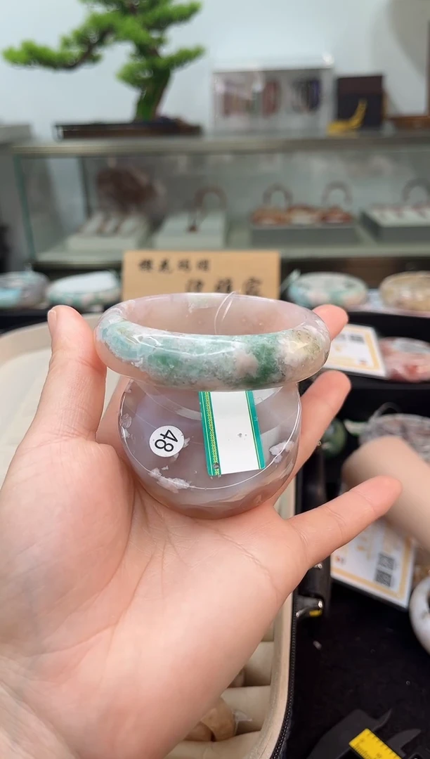 未镶嵌手镯石英质玉58圈口（赠品镯心）6887216
