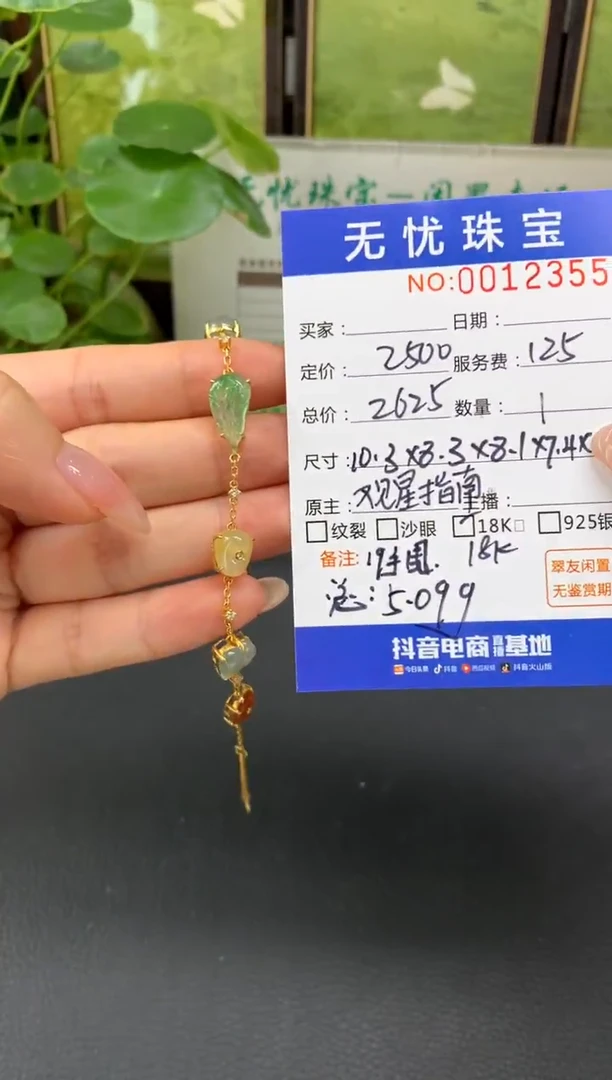18K金镶嵌定制翡翠l****aE659