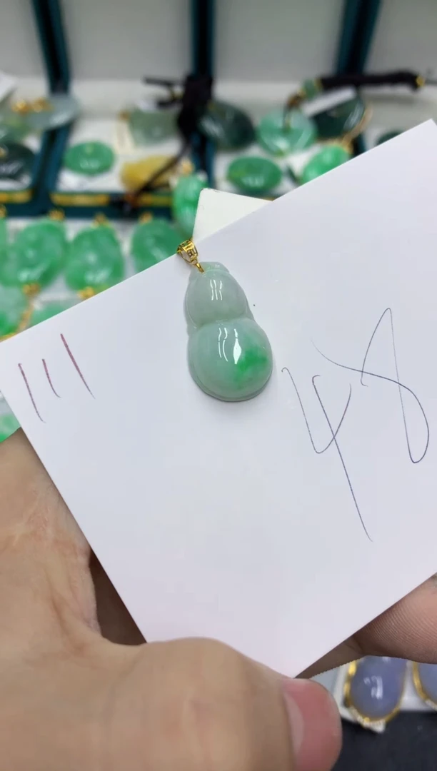 【闪购商品】翡翠颈饰18K金镶嵌号链接11111