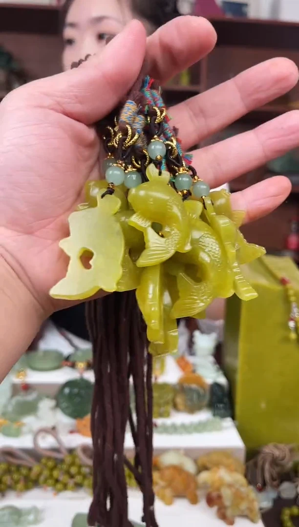 未镶嵌蛇纹石玉颈饰多样性发货拍一发一