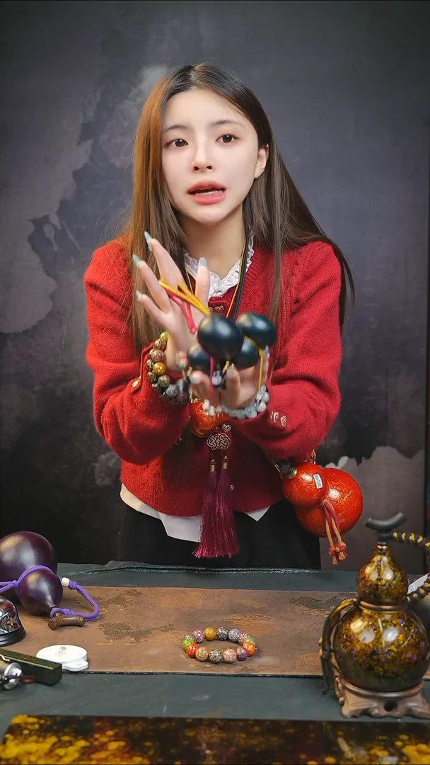 【闪购商品】WQ142大漆精致小手捻(开口）随缘发