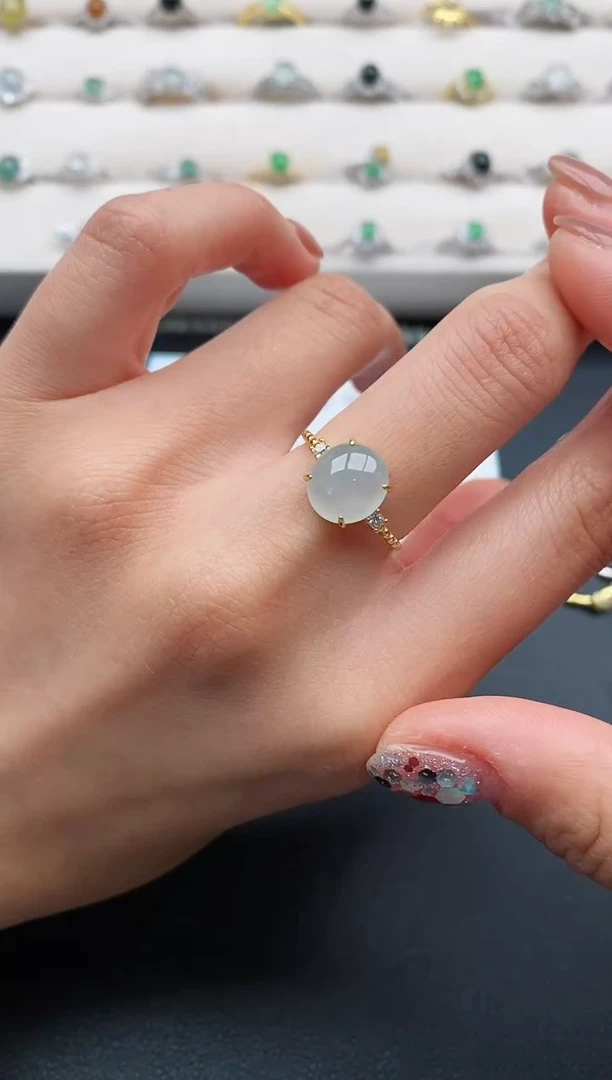 银S925镶嵌戒指翡翠111111111+1