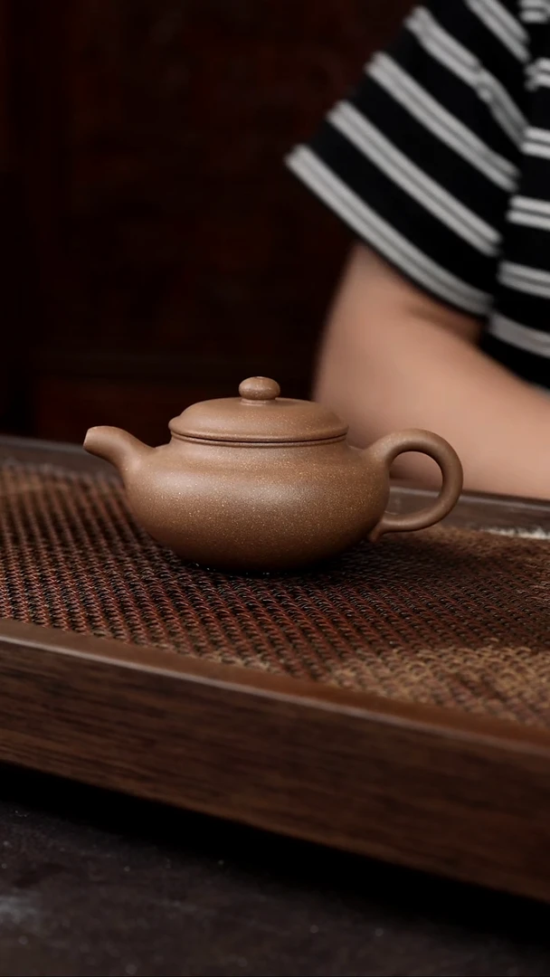 茶壶紫砂芝麻绿仿古