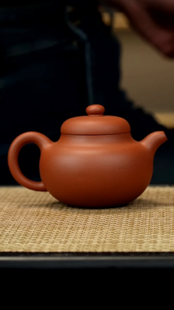 【闪购商品】紫砂茶壶小红泥柿园220c