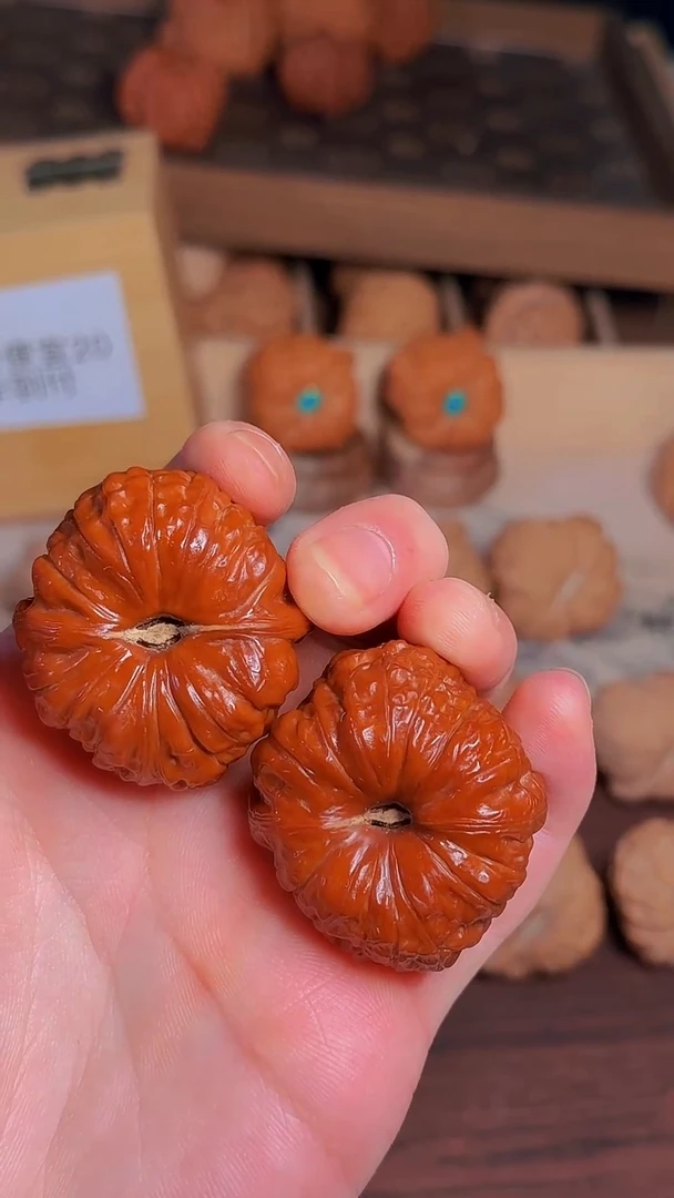 把件文玩核桃猫*士40红南瓜