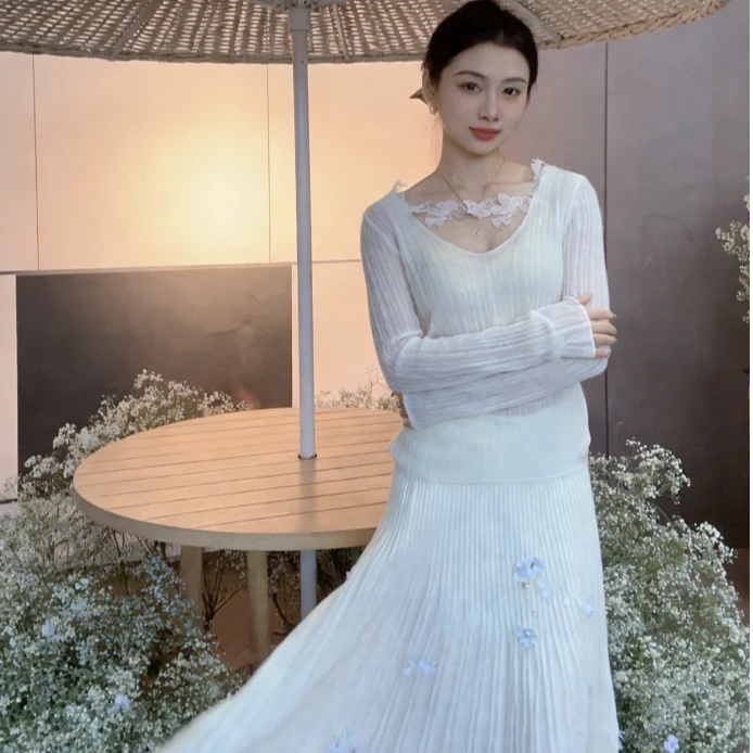 JY 2025新款秋冬季小众设计宽松慵懒气质针织上衣JY644