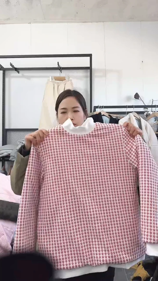 红色格子M 号上衣棉花