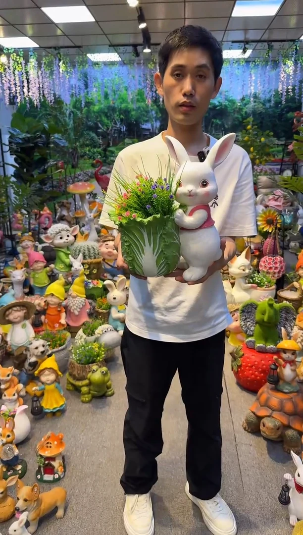 陶瓷花园庭院摆件&00&
