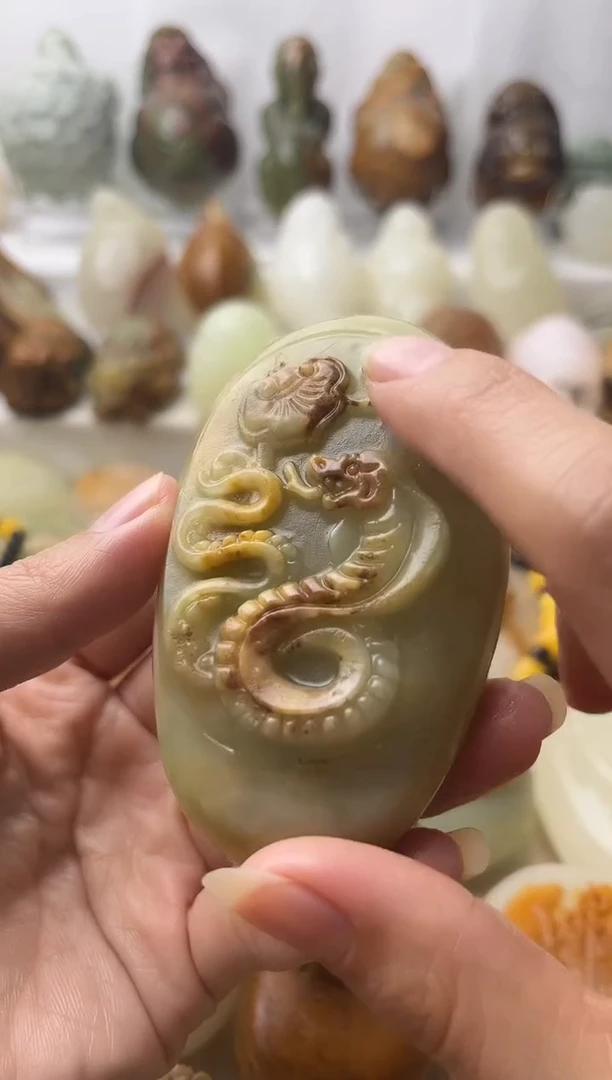 石材方解石棉纹正常不退换蛇微瑕